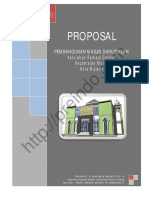 Contoh Proposal Pembangunan Masjid PDF