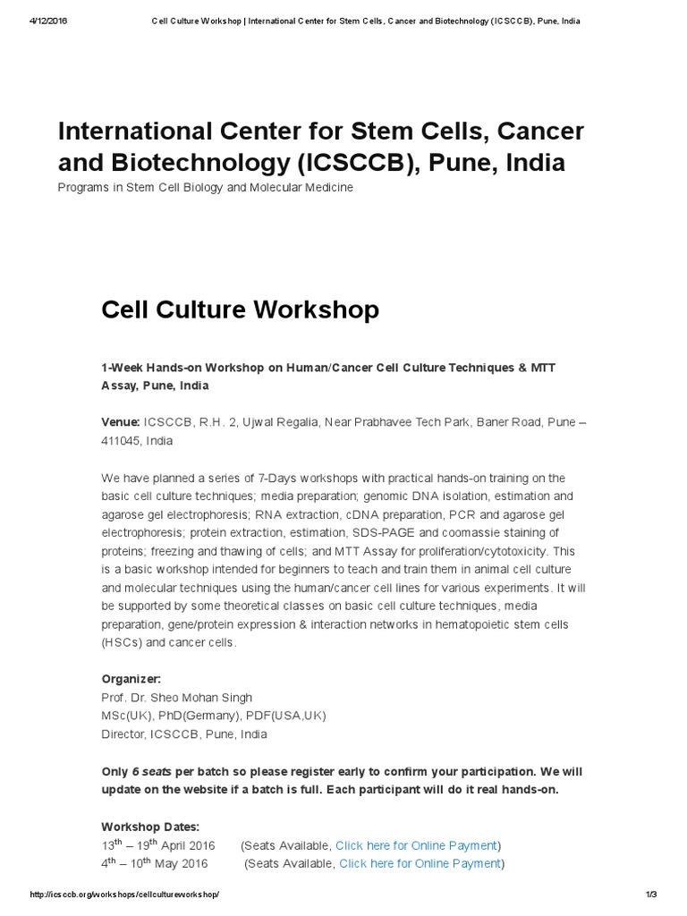 Cell Culture PDF Gel Electrophoresis Molecular Biology