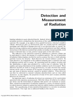 Detection and Measurement of Radiation: Dosimeters. in This Chapter, The Properties of Some of The Most Common Radiation
