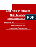 Naib Tehsildar Paper PDF
