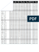 Prayer Times June 2016 PDF