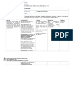 4ta Planificación Taller de Matematica, 06-05-2016