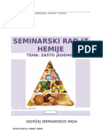 Seminarski Rad Iz Hemije