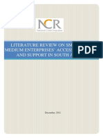 Literature Review On SME Access To Credit in South Africa - Final Report - NCR - Dec 2011 PDF