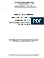 Reglamento Semestralización y Créditos UTEQ