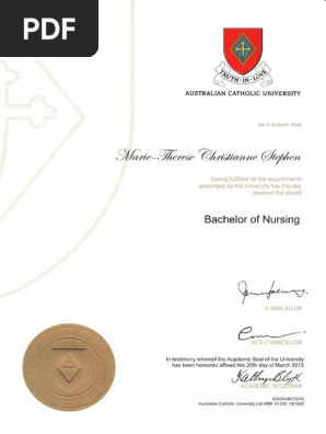 graduation certificate