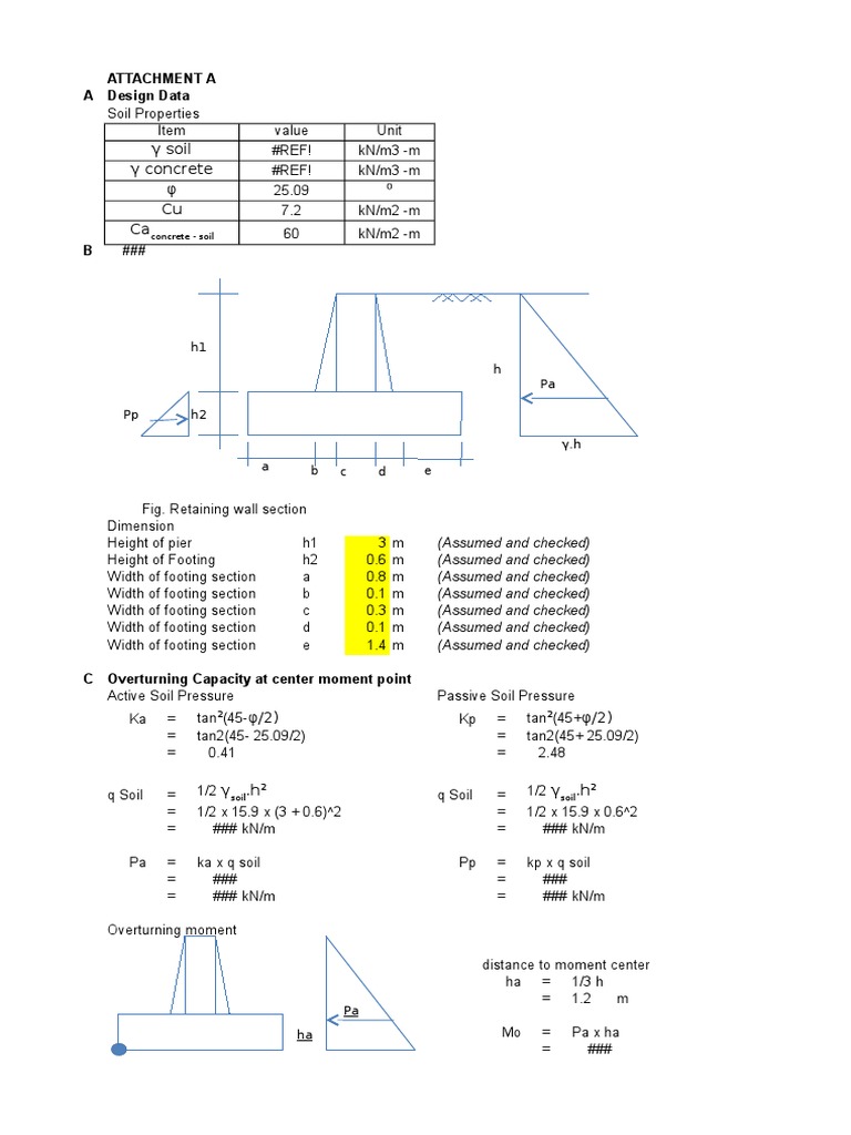 003Retaining Wall Calculation