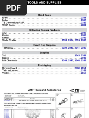 Mouser Toolsection | PDF | Electrical Connector | Soldering