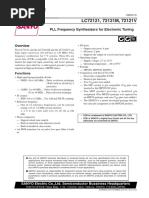 LC72121 - PLL Frequency Synthesizers For Electronic Tuning