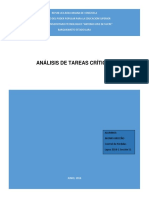 Análisis de tareas críticas de empresa de galletas y tortas