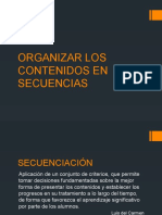 Organizar Los Contenidos en Secuencias