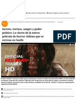 EL MOSTRADOR - Incesto, Tortura, Sangre y Poder Político: La Claves de La Nueva Película de Horror Chilena