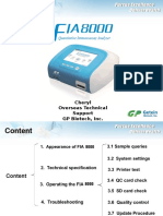FIA8600 Immunoassay Analyzer Technical Manual