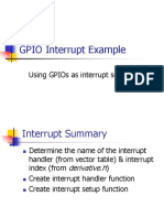 GPIO Interrupt Example Using GPIOs as Interrupt Sources