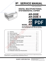 Sharp AR M201 AR203 Service Manual