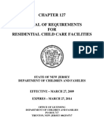 Manual of Requirements FOR Residential Child Care Facilities