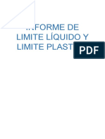 Limite Liquido y Plastico