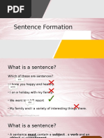 Sentence Formation Presentation