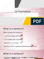 Sentence Formation Presentation