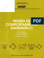 Test Comportamiento Matematico