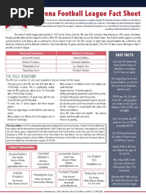afl fact sheet
