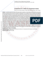 Dynamic Two-Way FSI Simulation For A Blade of A Small Wind Turbine