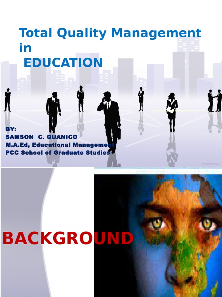 Total Quality Management in Education | PDF | Quality Management ...