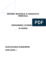 Referat Biofizica Si Imagistica Medicala Diz.
