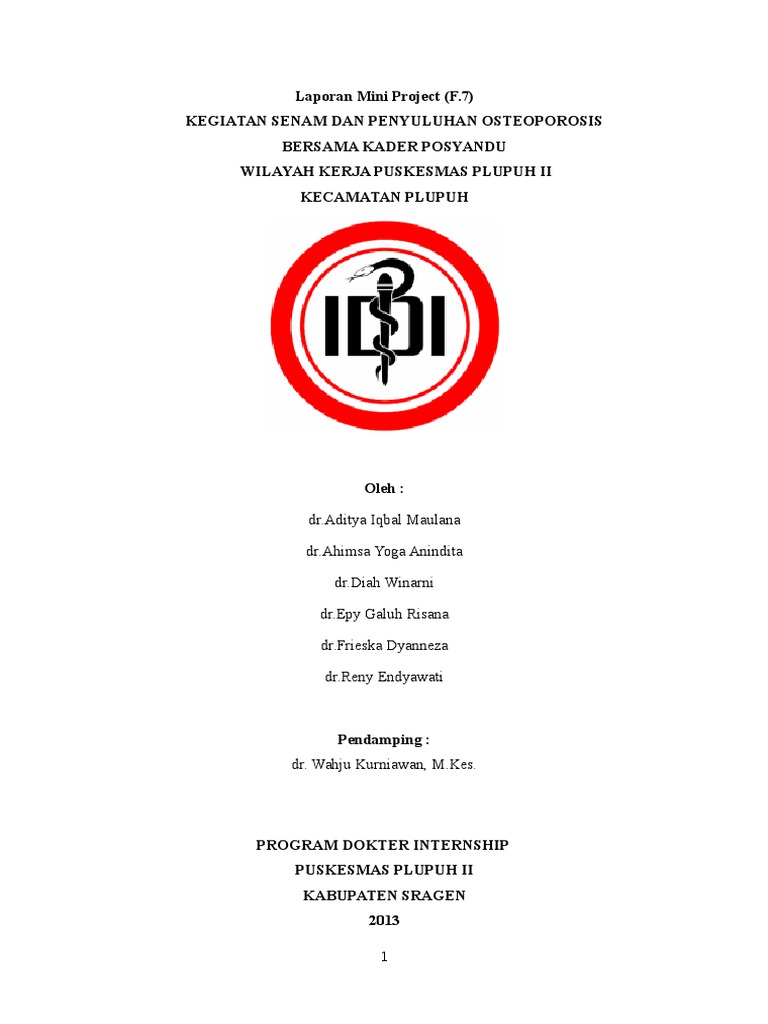 Contoh Laporan Mini Project Full | PDF