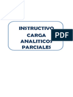 Instructivo Carga de Analiticos Parciales