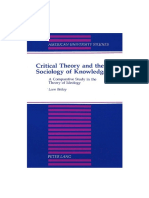 (American University Studies - Volume 62) Leon Bailey-Critical Theory and The Sociology of Knowledge - A Comparative Study in The Theory of Ideology-Peter Lang (1996)