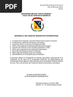 Desarrollo Del Derecho Aeronautico Internacional