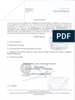 Viguésimo Sexta Sesión Extraordinaria del Honorable Cabildo del R. Ayuntamiento 16-07-01