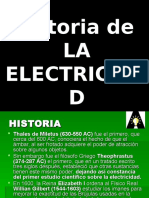 Historia de La Electricidad.