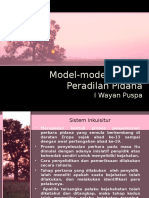 Model-model Sistem Peradilan Pidana