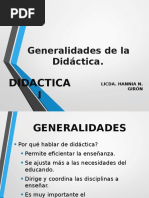 Generalidades de La Didáctica