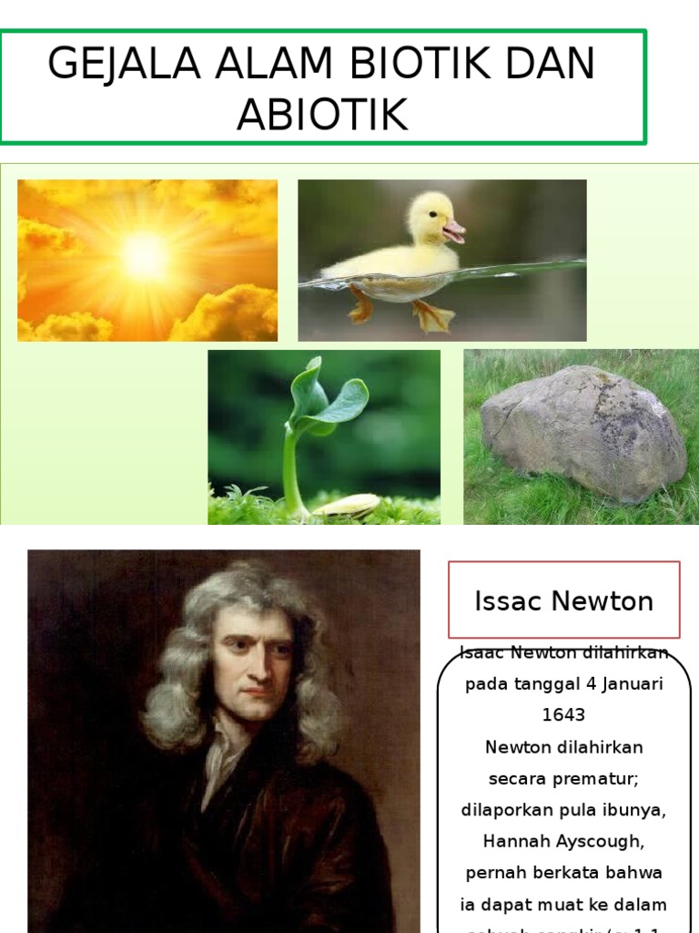 Gejala Alam Biotik Dan Abiotik