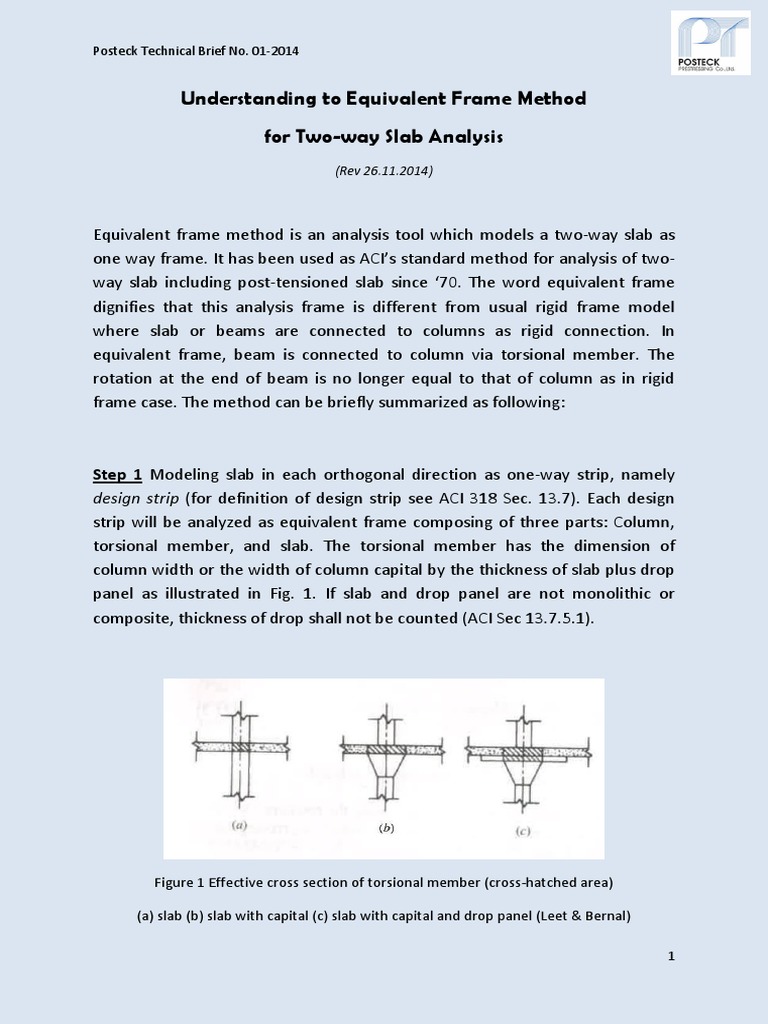 Understanding To Equivalent Frame Method | PDF | Column | Beam (Structure)