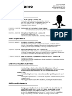 CV Template 1