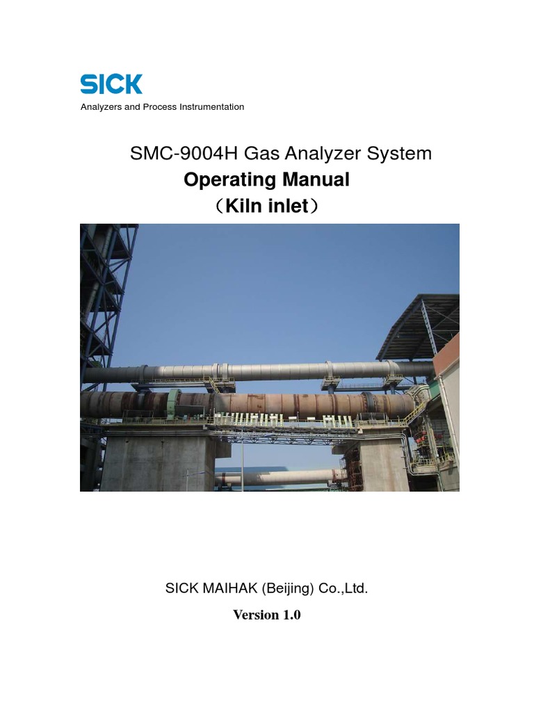 SMC-9004H Gas Analyzer Manual | PDF | Valve | Pipe (Fluid Conveyance)