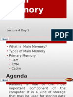 Lecture 4 Day 5 - Main Memory - PPSX