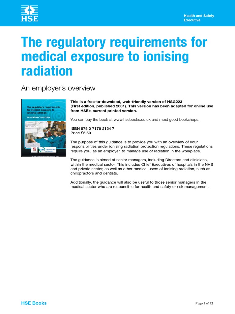Exposure To Ionising Radiation | PDF | Risk | Health Sciences