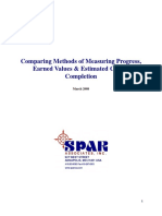 Comparing Methods of Measuring Progress, Earned Values & Estimates at Completion.pdf