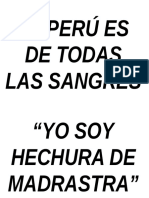 El Perú Es de Todas Las Sangres