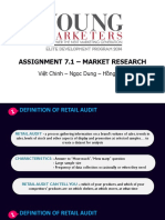 Market Research - Retail Audit Process & Purpose