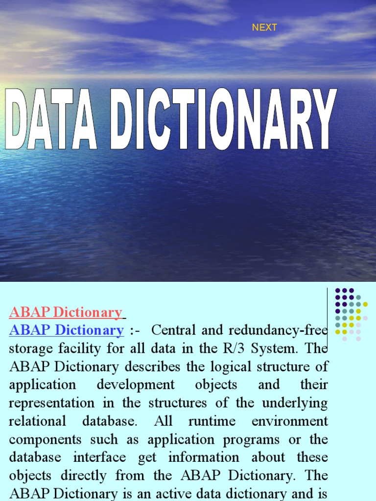 Data Dictionary PDF Data Type Databases