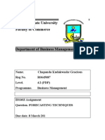 Midlands State University Faculty of Commerce