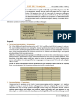 XAT 2013 Analysis