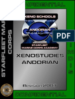 Xenostudies Andorian Manual