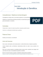 Introdução À Genética.: Competência(s) / Objetivo(s) de Aprendizagem